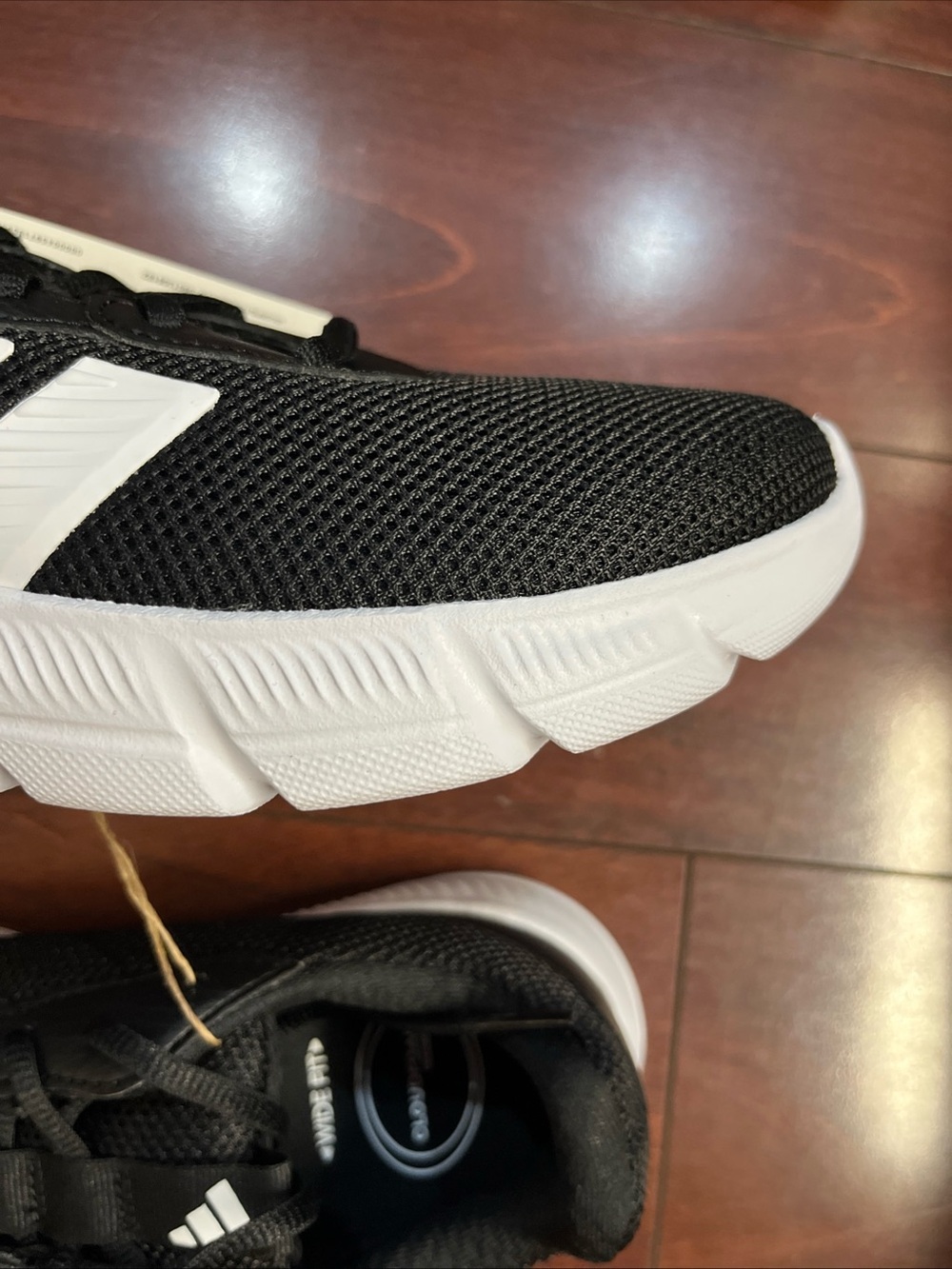 Womens 8.5 Adidas Cloudfoam Flex - Laces Black Shoe Sneaker Walking Running New - Picture 12 of 16